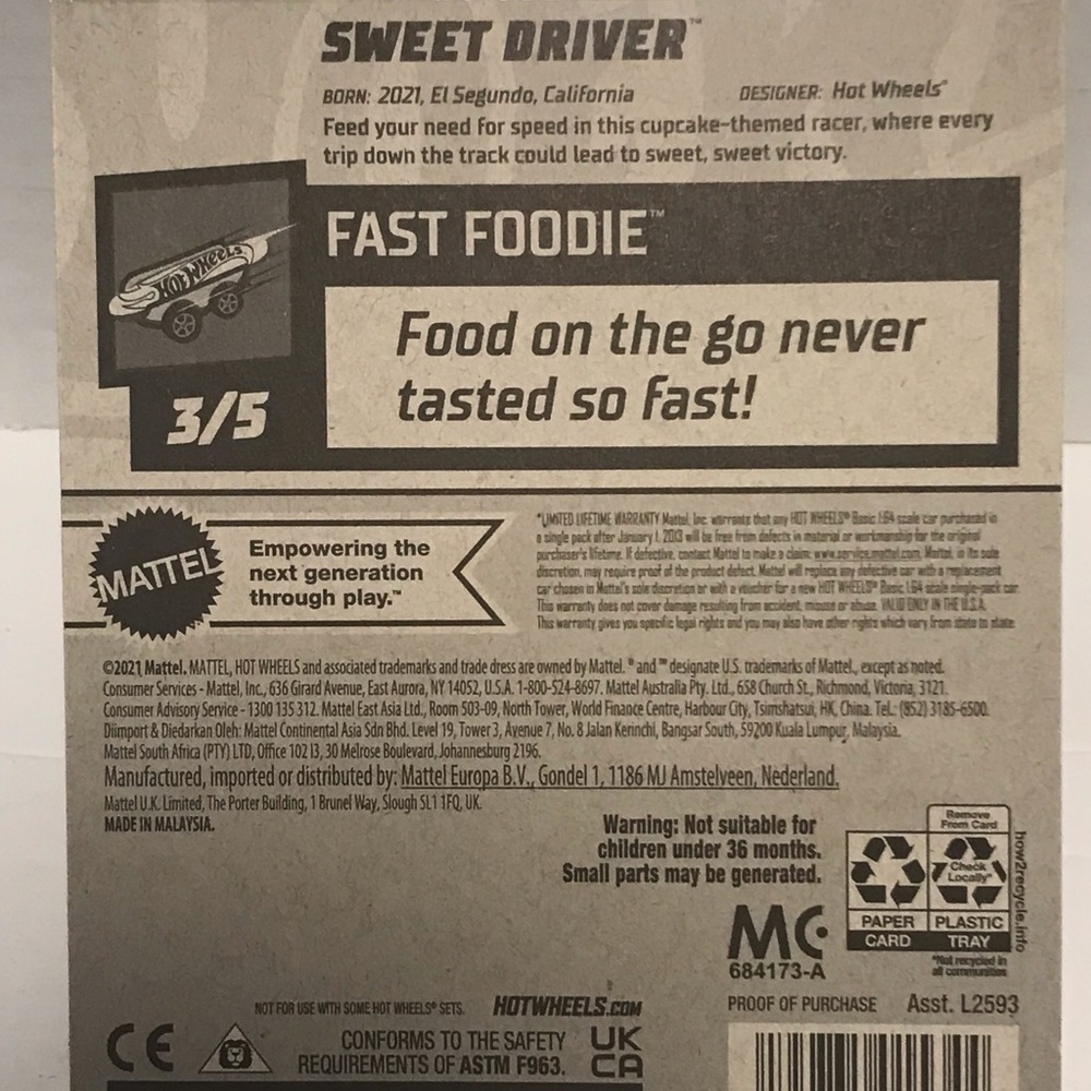 Mattel Hot Wheels Fast Foodie - Picture 2 of 3